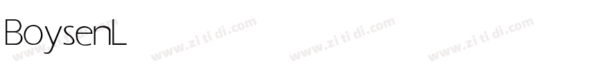 Boysen Light字体转换